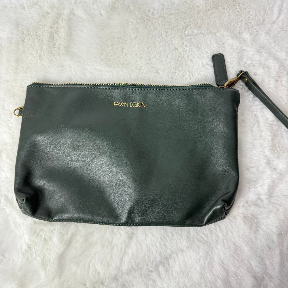 Fawn Design‎ Emerald Green Wristlet Bag